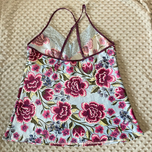 Jones of New York Satin Floral S Pajama Camisole & Short Set Loungewear Sexy. - Picture 3 of 7